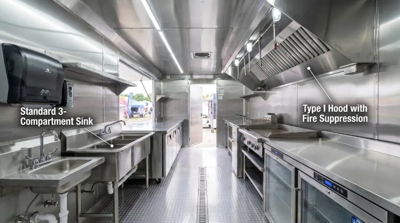 ​Le guide ultime : Choisir le bon équipement de cuisine pour le marché américain des remorques alimentaires