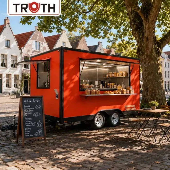 Camion de nourriture mobile pour machines à barbecue
