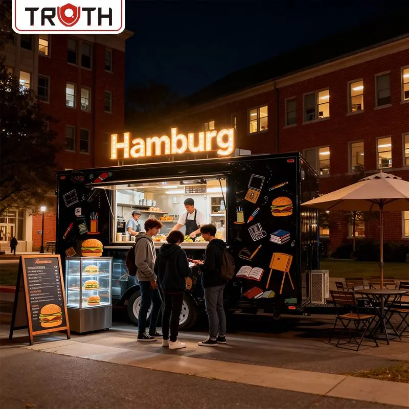 Remorque alimentaire mobile de Hambourg