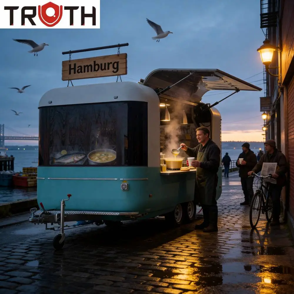 Chariot de nourriture pour hamburgers à usage commercial