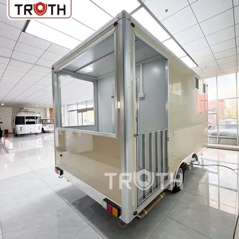 Hot Dog Square Mobile Kitchen Food Trailer