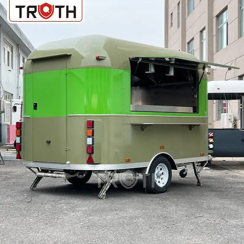 Bbq Food Trucks With Full Kitchen Equipments