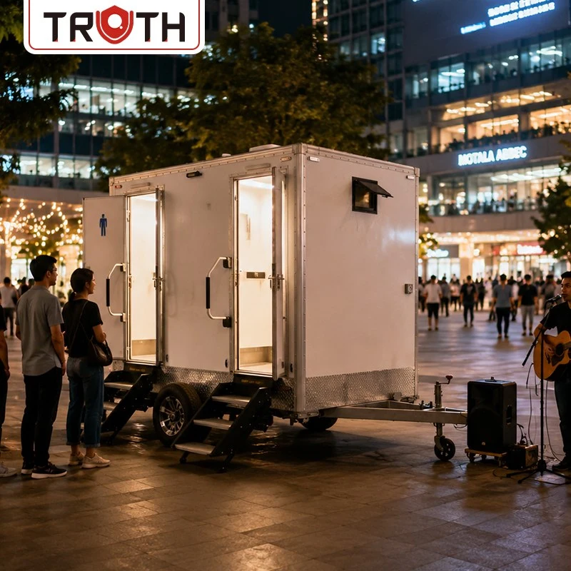 Remorque de toilettes mobiles pour toilettes portables