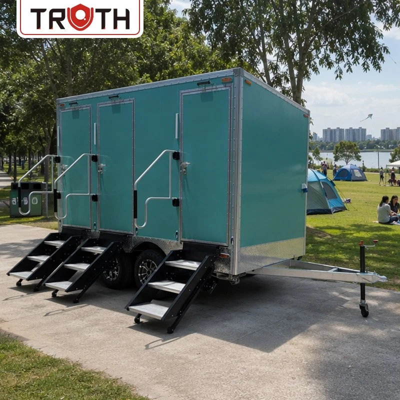 Toilettes et salle de douche Remorque de toilettes mobiles